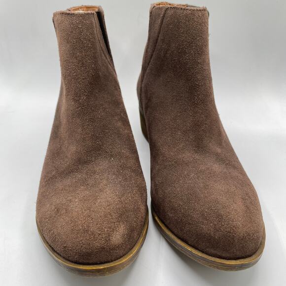 Lucky Brand Benissa Brown Suede Booties Size‎ 6 - Picture 2 of 9